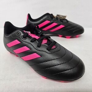 Adidas Goletto VIII 8 FG Soccer Cleats GX6907 Black Team Shock Pink Kids' Size 1